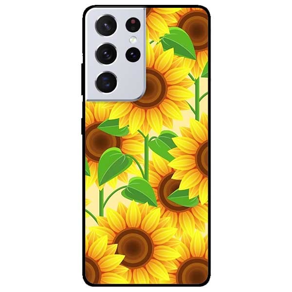Ốp lưng dành cho Samsung Galaxy S21 Ultra mẫu Hoa Vàng