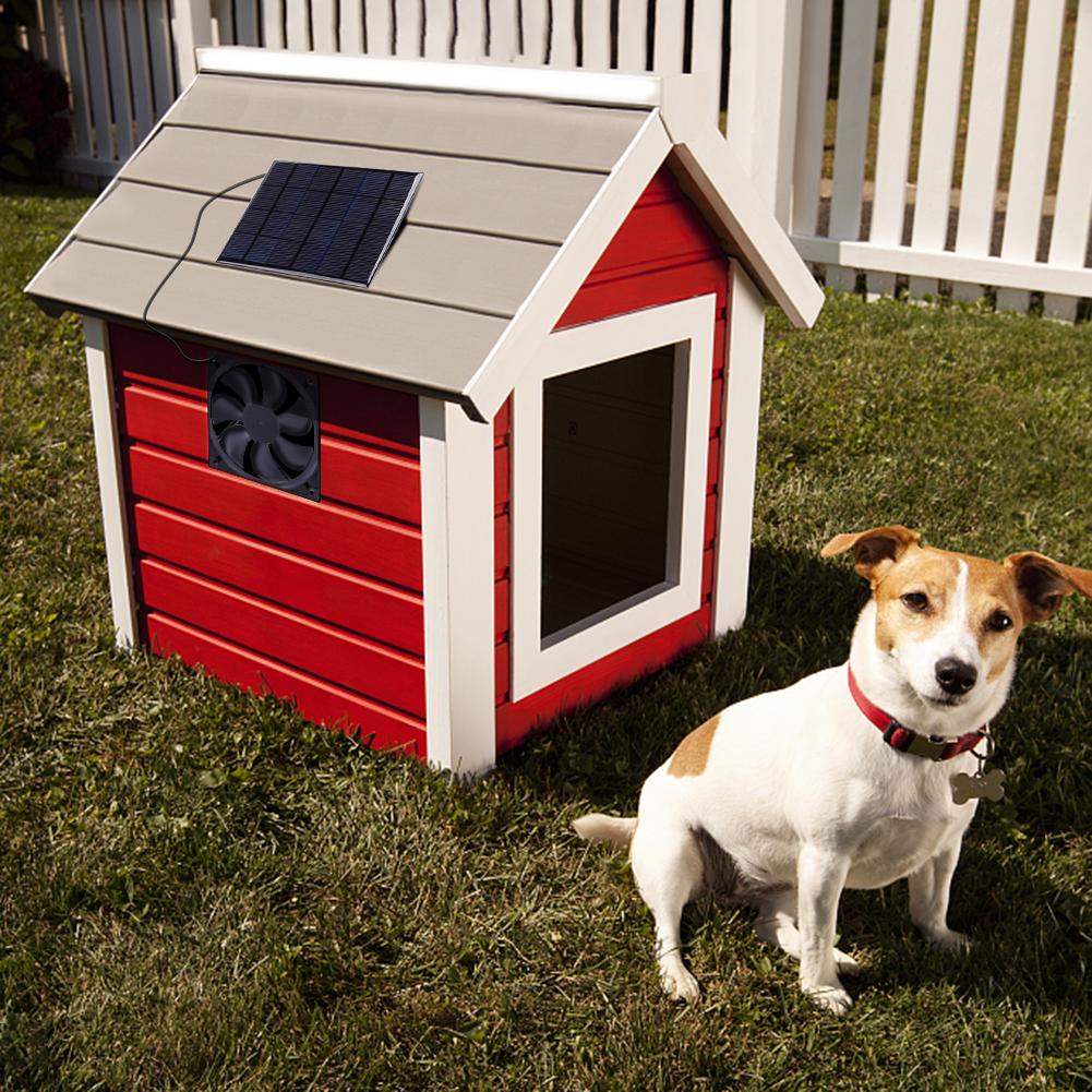 50W 12V Lượng Mặt Trời USB Quạt Mini Quạt Thông Gió Năng Lượng Mặt Trời Hút Cho Chó Gà Nhà Nhà Kính RV Xả Ô Tô Đồ Dùng