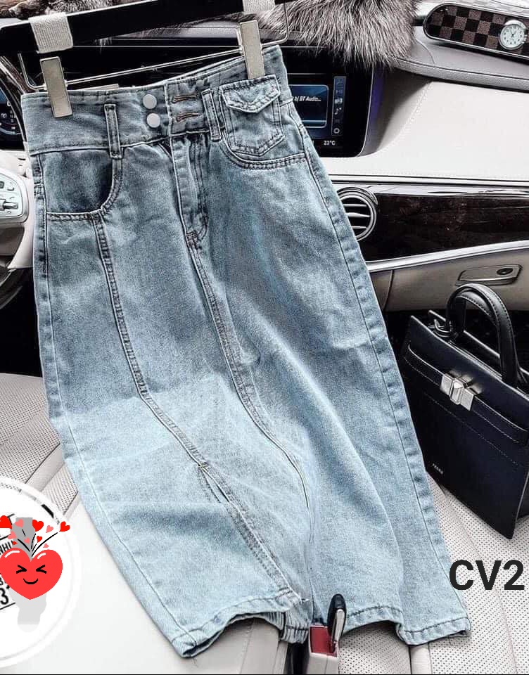 Chân váy Jeans 2 màu siêu xinh