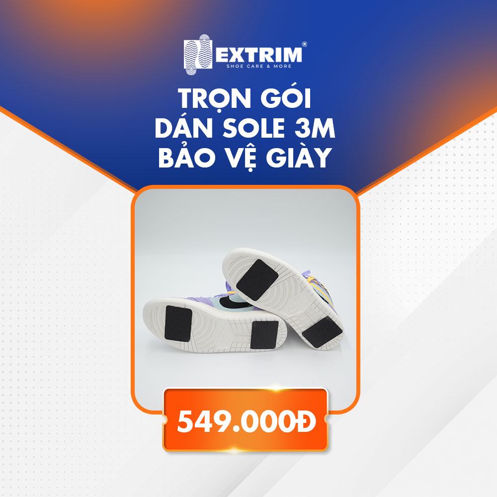 HCM  Trọn gói Dịch vụ dán Sole bảo vệ giày tại Extrim - Vệ sinh giày tốt nhất