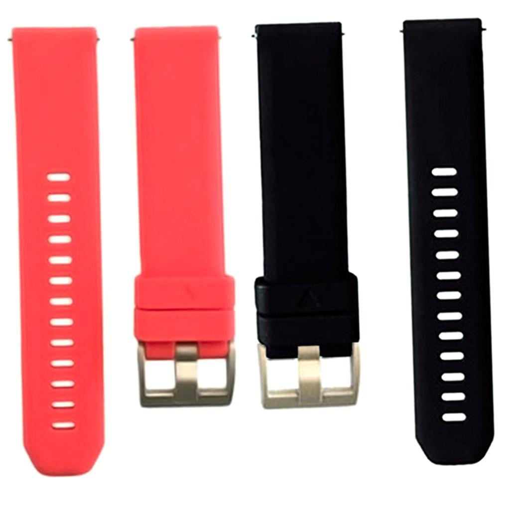 2x 20mm Universal Silicone Quick Release Sweatproof Watch Bands Wrist Strap