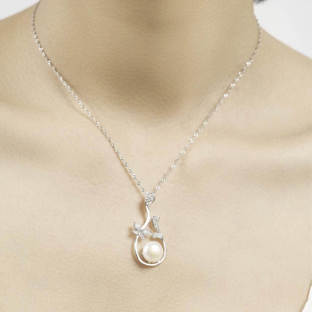 Dây chuyền bạc Ý S925 Mon Lilas Cao Cấp Quý Phái Necklace D0320006