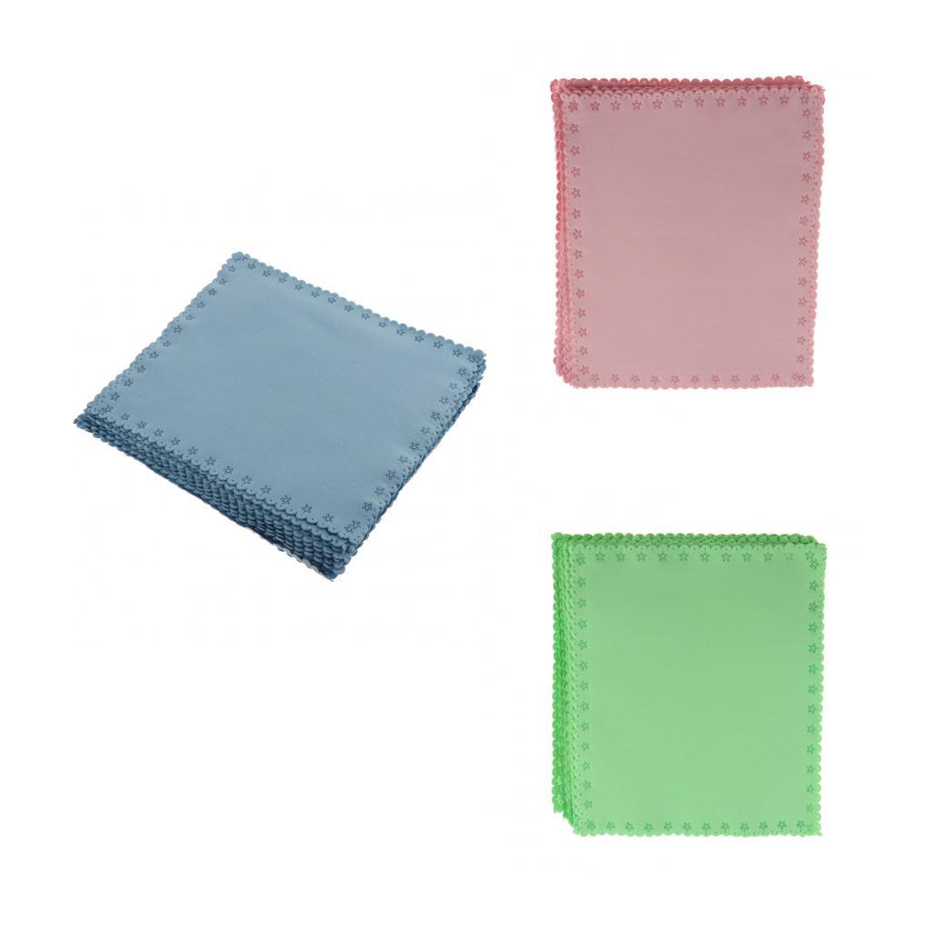 20PCS Soft Velvet Cleaning Cloth Eyeglasses Screen Camera Lens Cleaner