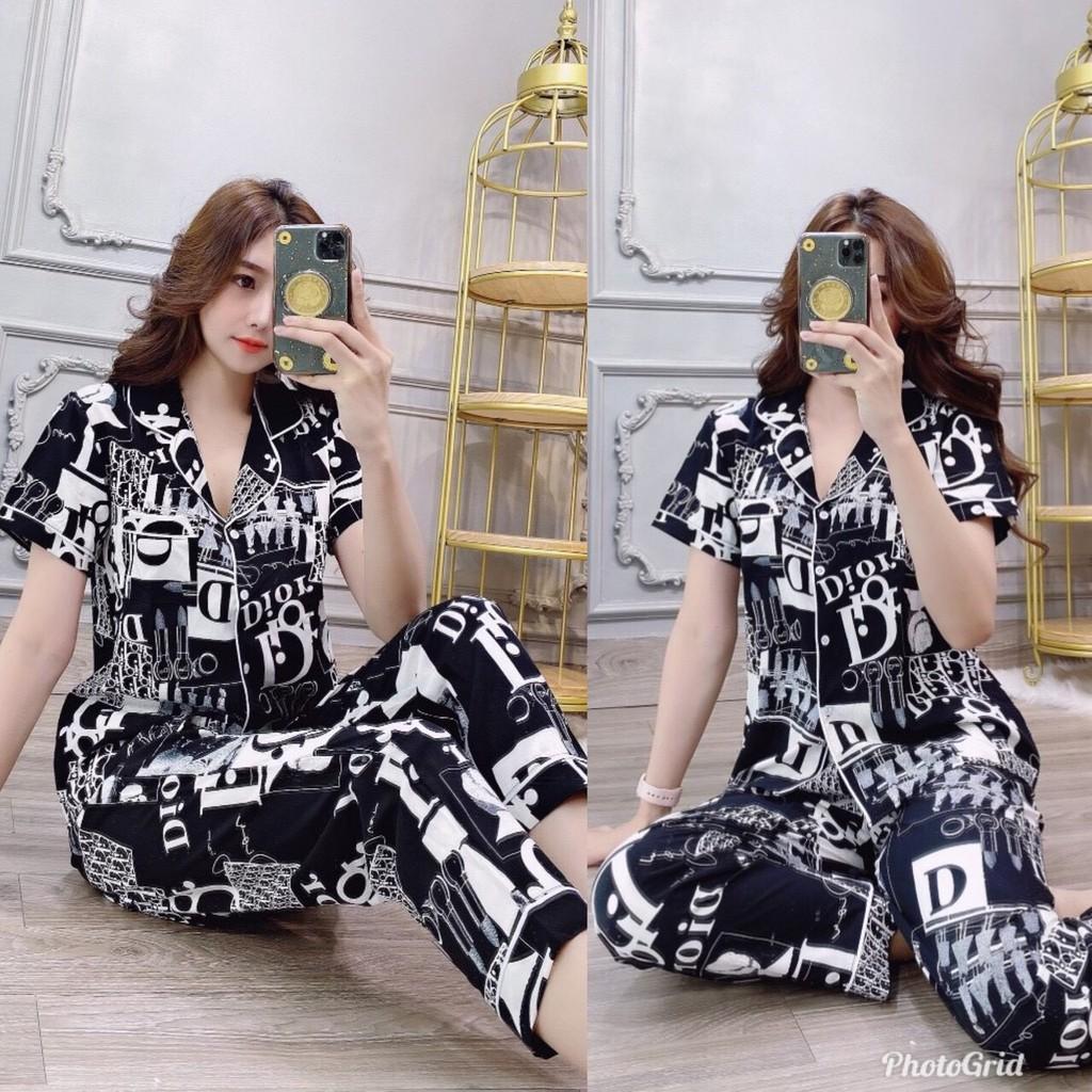 Set bộ pizama họa tiết siêu sang - hàng thiết cao cấp mẫu mới nhất 2020/có size 3XL