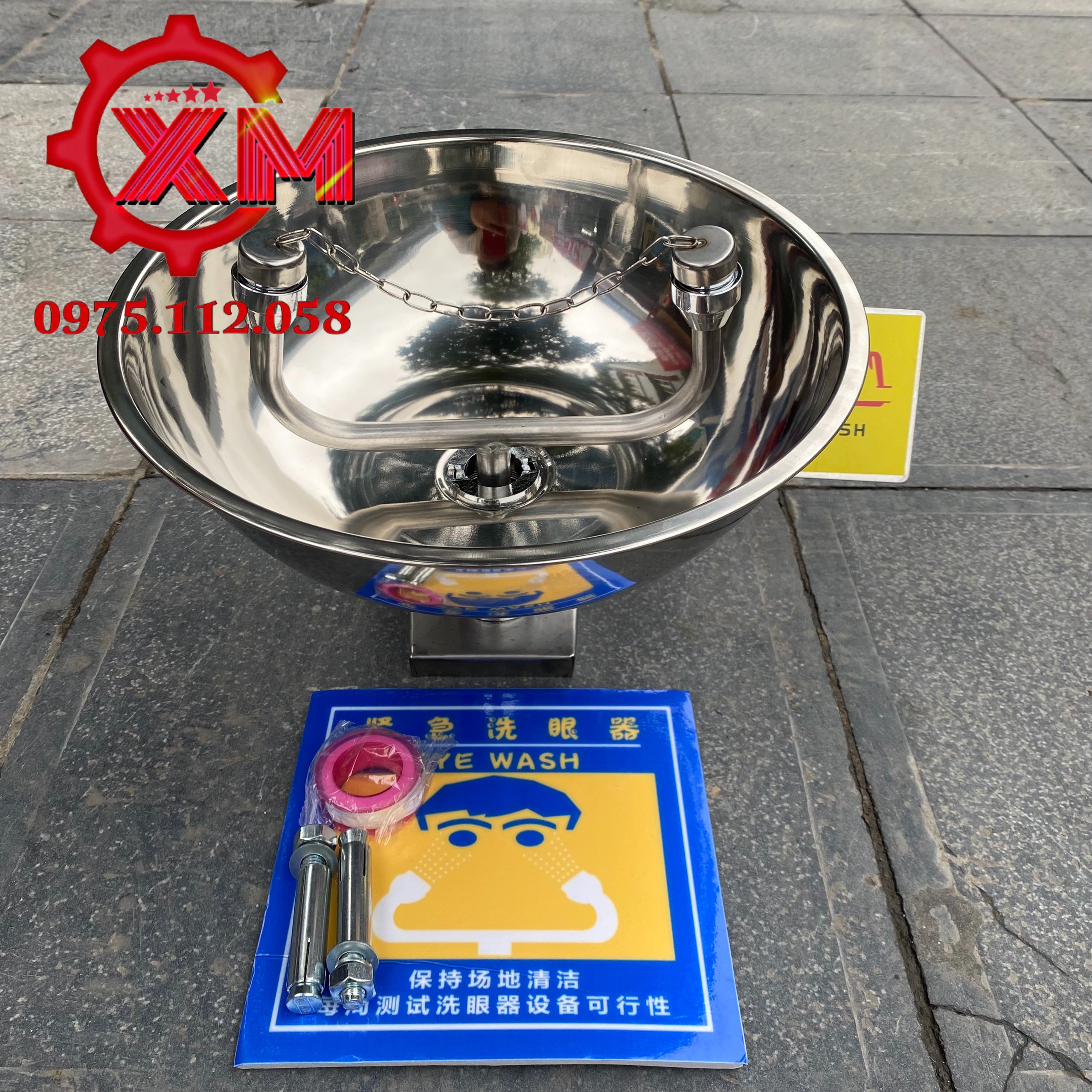 Thiết bị rửa mắt khẩn cấp inox 304