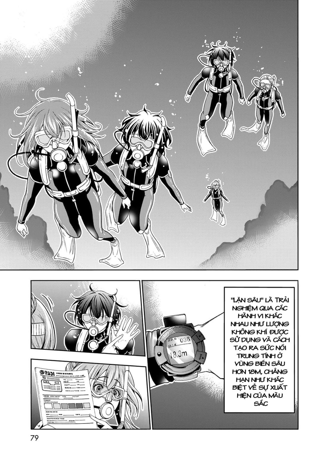 cô gái thích lặn - grand blue chapter 80 17