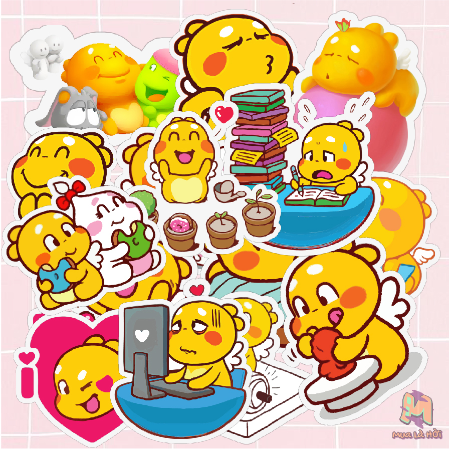 Miếng dán Stickers chủ đề Qoobee