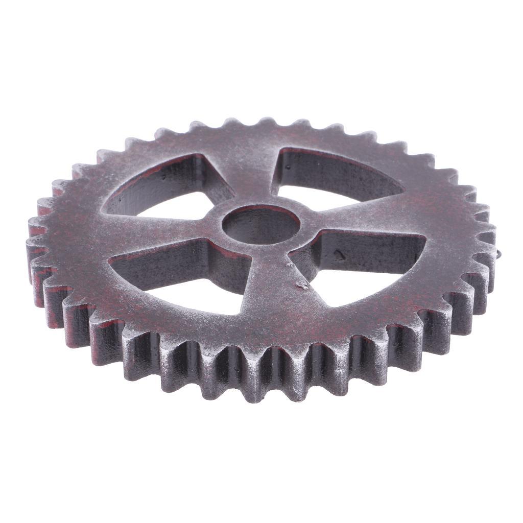 12cm Wood Steampunk Gear Wheel for Home Bar Shops Wall Art Hanging Decors #B
