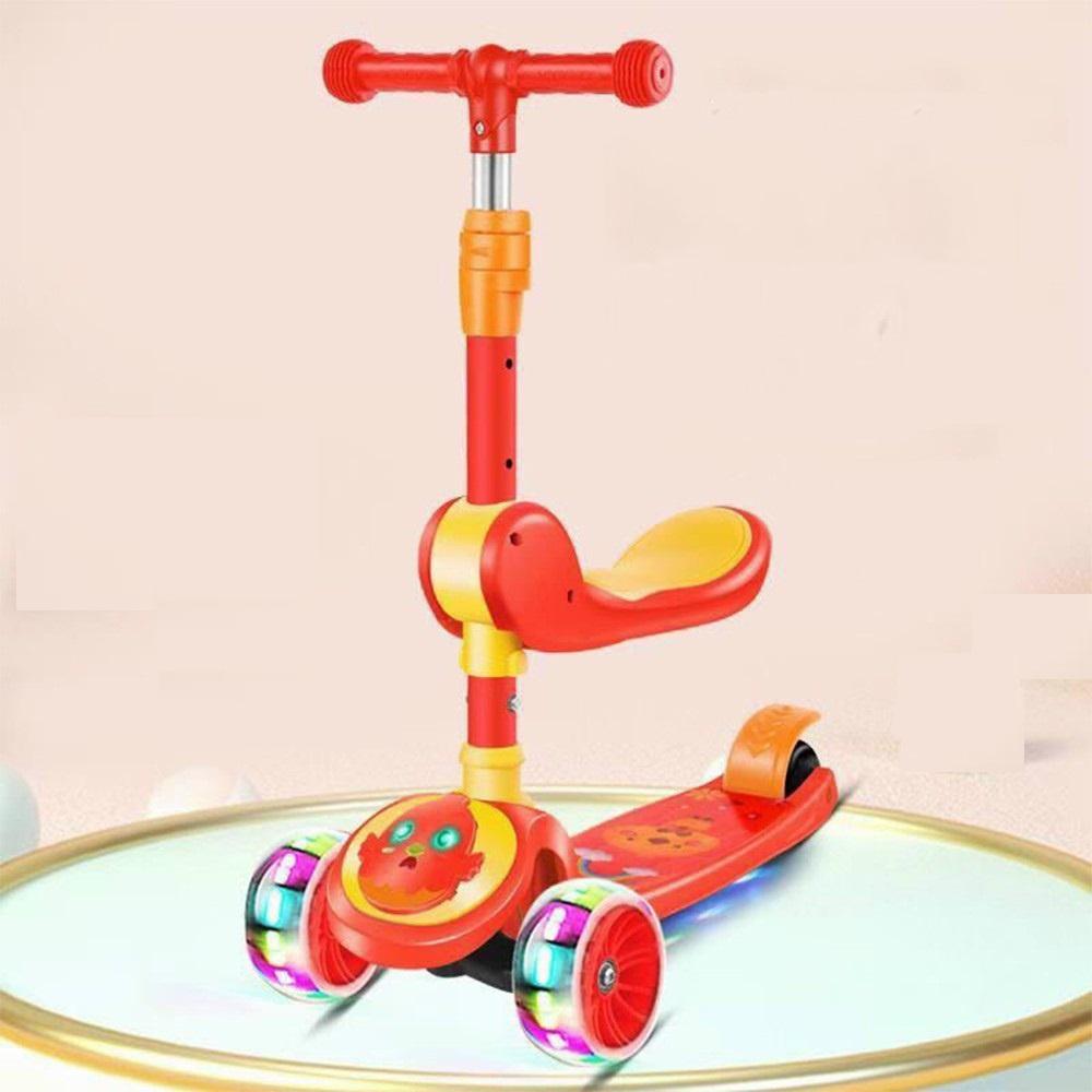 XE TRƯỢT TRẺ EM + XE CHÒI CHÂN COMBO 2IN1 - XE TRƯỢT SCOOTER TRẺ EM