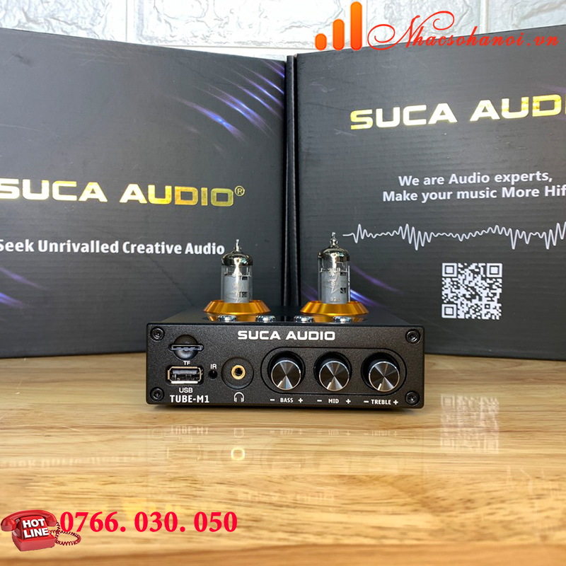 Pre Đèn SUCA AUDIO TUBE M1 - Đọc USB/ Thẻ Nhớ/ Bluetooth 5.0/ Điều Khiển Từ Xa - Hàng Chính Hãng