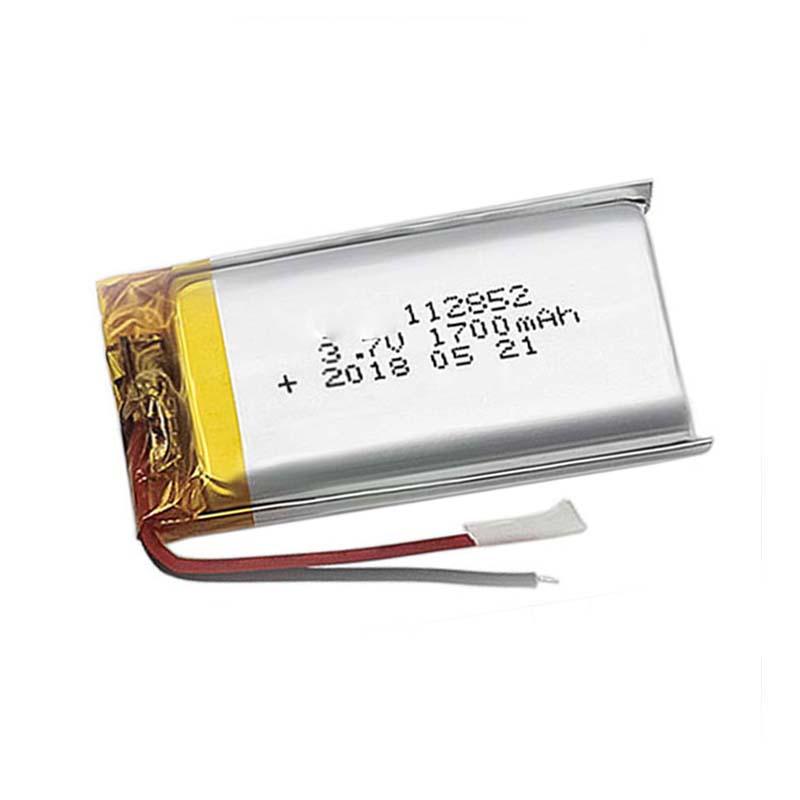1 Cái 3.7V 1700mAh 112852 Pin Lithium Polymer Ion Đầu nối JST 2.0mm