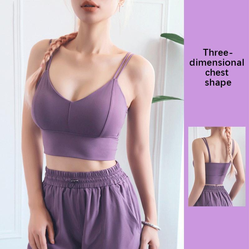 Lulu Nữ Ống Top Cao Impac Trắng Áo Ngực Thể Thao Thoáng Khí Thoáng Áo Bralette Tập Gym Yoga Ngực Thể Thao Crop Top người Phụ Nữ Quần Áo