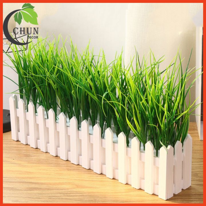 Giỏ Hoa Lụa, Hàng Rào Hoa 50cm Trang Trí Ban Công, Chân Tường, Cửa Sổ, Kệ Tủ