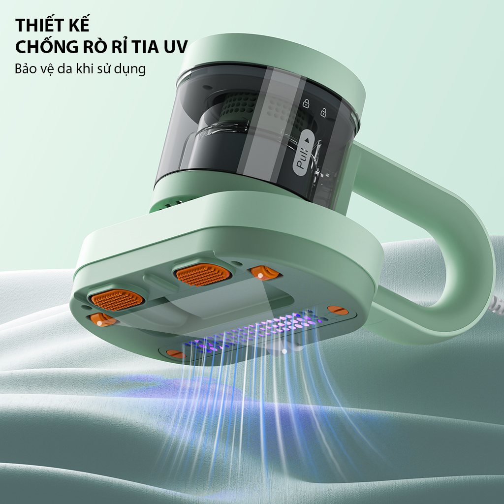 Máy Hút Bụi Giường SAMONO Tia UV diệt khuẩn Lực hút 14K Pa Tự động sấy khử ẩm Hộp chứa 300ml SW-MPG350 HÀNG CHÍNH HÃNG