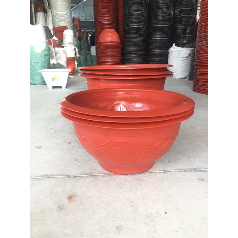 Chậu nhựa tròn 15 chậu T38 đỏ gạch