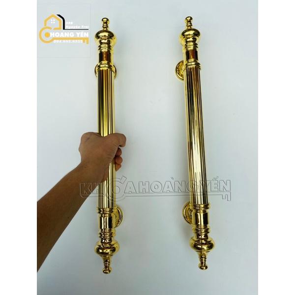 Tay nắm cổng, tay nắm cửa mạ đồng vàng bóng 46cm&56cm