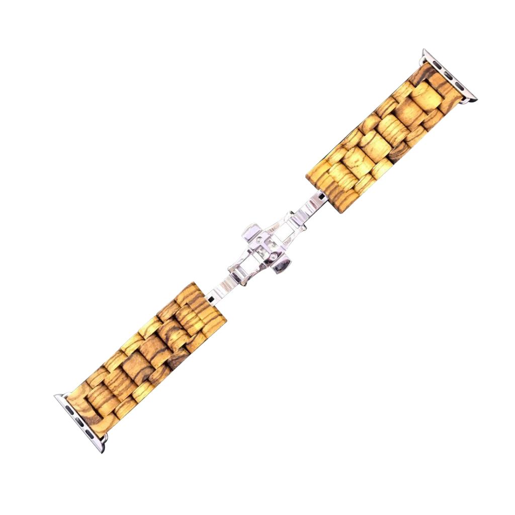 Sandalwood Watch Strap Band Clasp for  /2/1 42mm Light Brown
