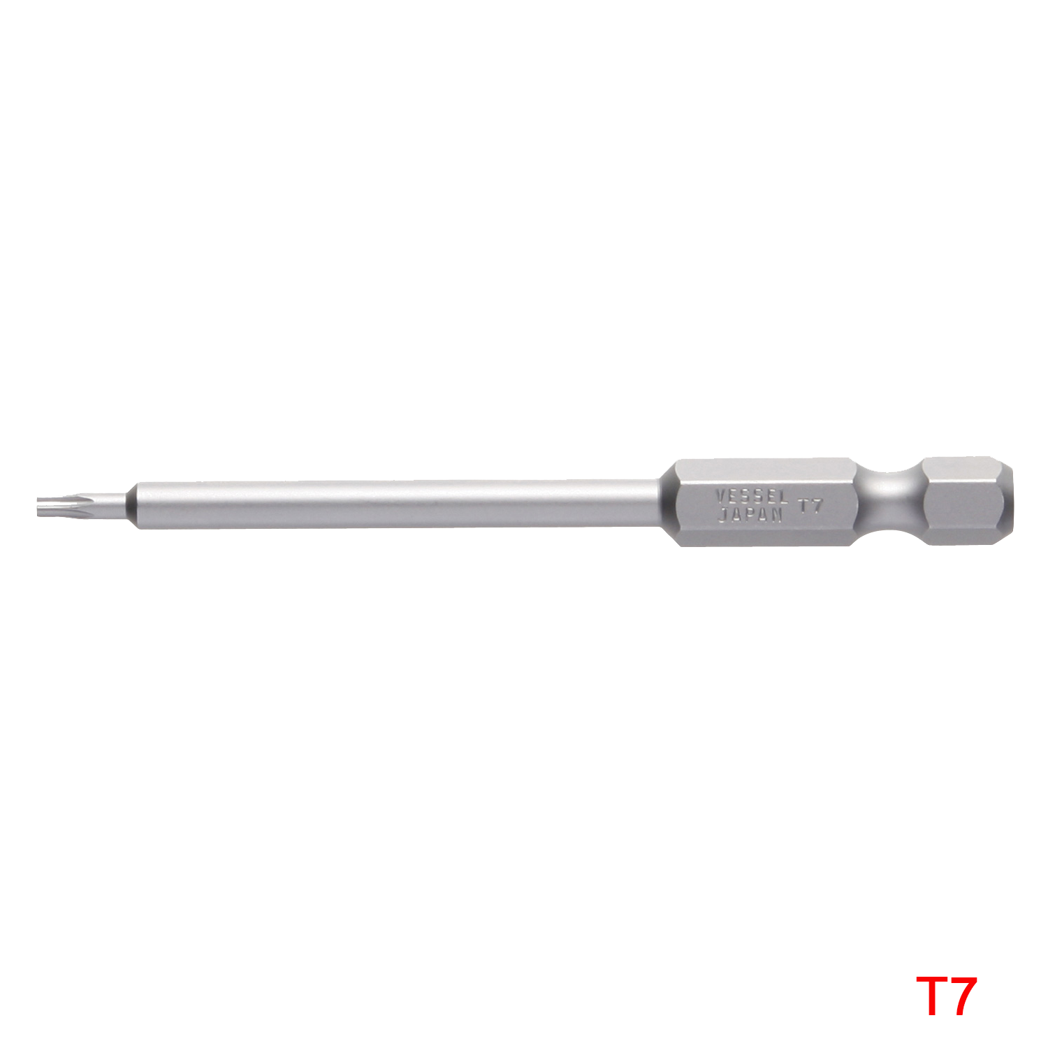 Mũi vặn vít đầu hoa khế T7 chuôi lục giác H = 6,35 Vessel