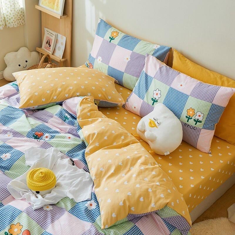 Set Cotton Living Hàng Nhập Khẩu Cao Cấp 4 Món Trong BST Hello Summer