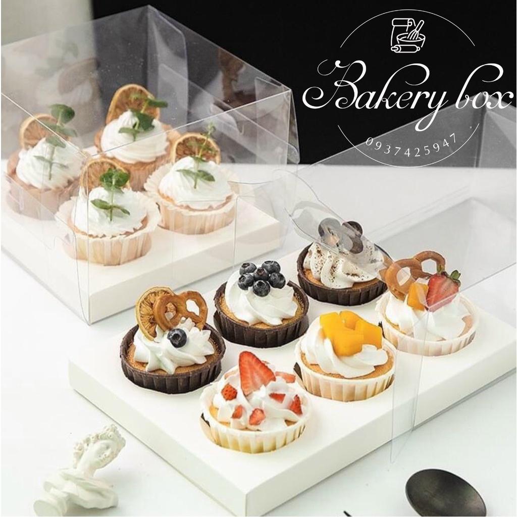 Hộp Đựng Cupcake Nhựa Trong 6 Ô - Làm Hộp Quà Tặng