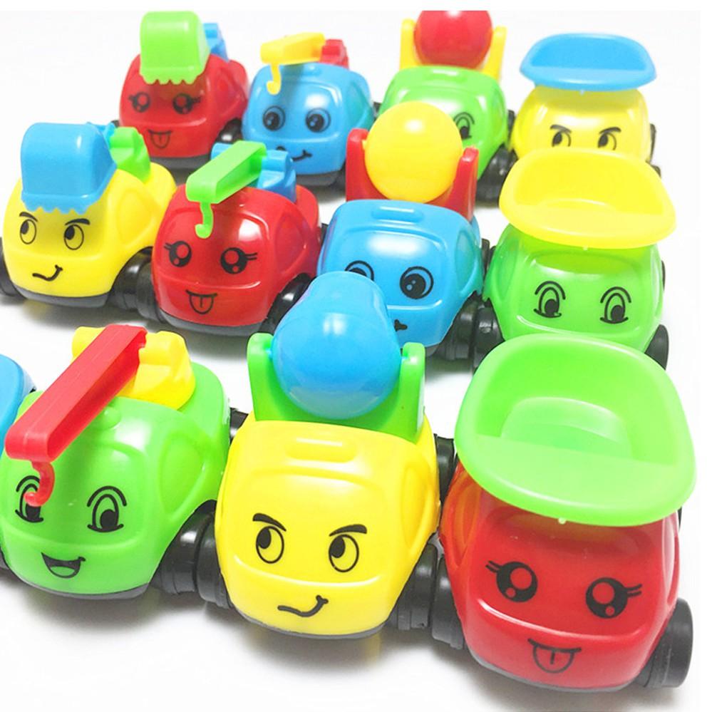 Bộ 20 đồ chơi xe ô tô công trình Vacimall Cars 5.5 cm xinh xắn nhựa PVC cho bé vui chơi