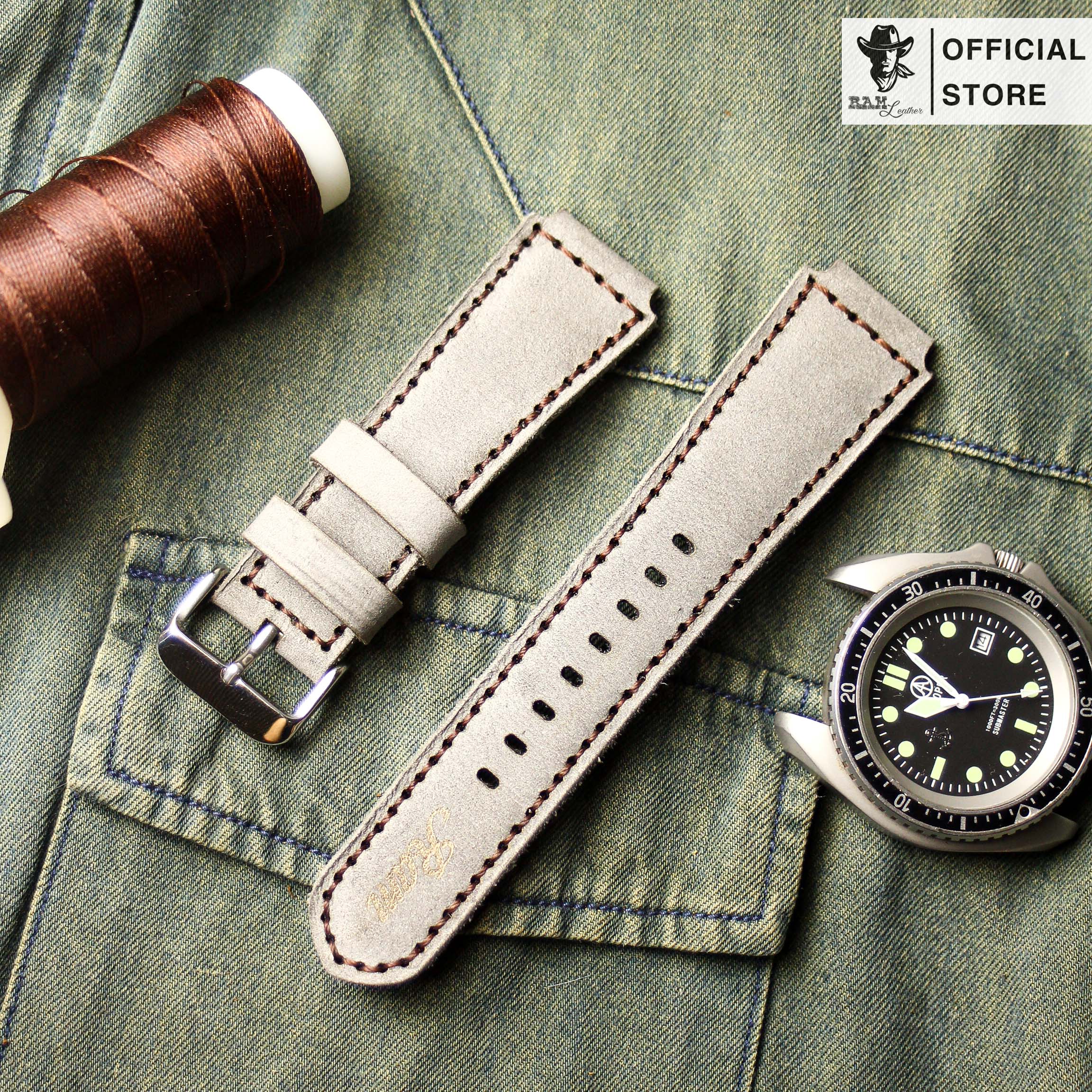 Dây đồng hồ da bò RAM CLASSIC 1939 Sang trọng - HÀNG CHÍNH HÃNG