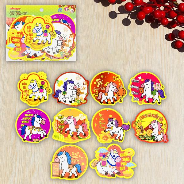 Bộ 10 Thẻ Treo Tết Bính Ngọ 2026 - Teenage 02