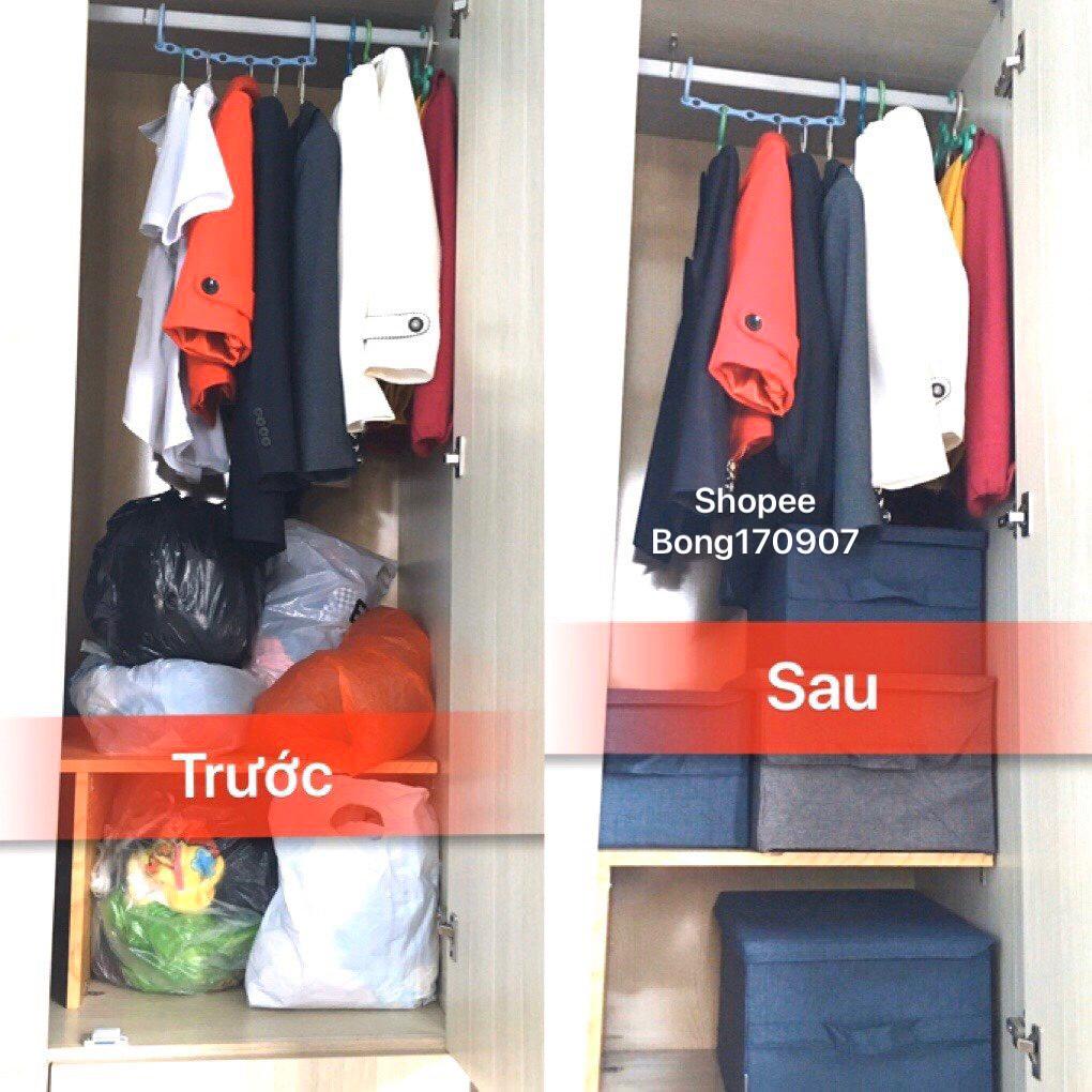 Hộp Đựng Quần Áo xuất Hàn Quốc sang trọng size lớn 45x34xH24cm
