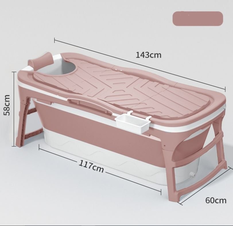 Bồn tắm silicon gấp gọn có nắp cho cả người lớn và trẻ em đủ size - chậu tắm gấp gọn có nắp