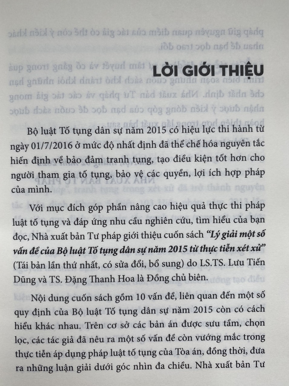 Lý giải một số vấn đề của Bộ luật tố tụng dân sự năm 2015 từ thực tiễn xét xử