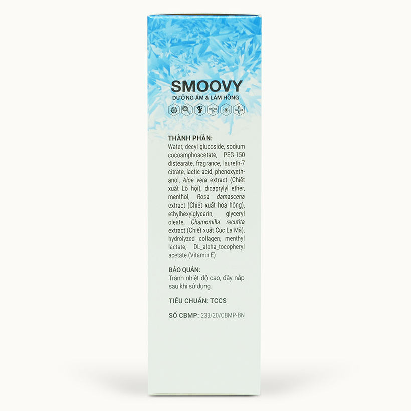 Dung dịch vệ sinh phụ nữ thế hệ mới Smoovy Cool sạch dịu nhẹ - an toàn - kháng khuẩn 150ml