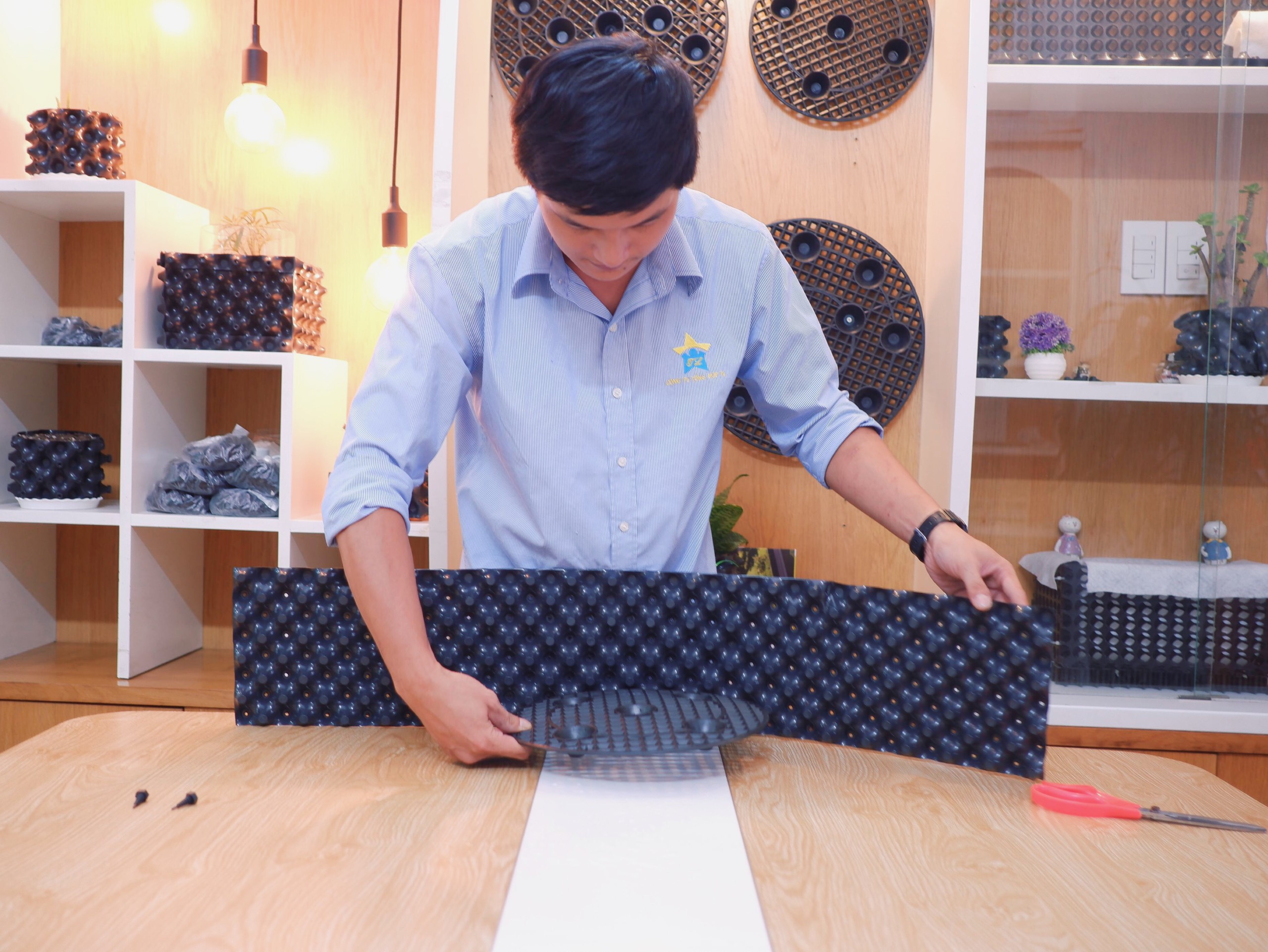 Bầu Ươm Cây Thông Minh V6 tặng kèm đinh ốc - Dùng Ươm Cây Cảnh, Rau Màu, Cây Ăn Quả Cực Kỳ Tiện Ích, Dễ Di Chuyển Cây, Thay Đổi Vị Trí Hoặc Sang Chậu Độ