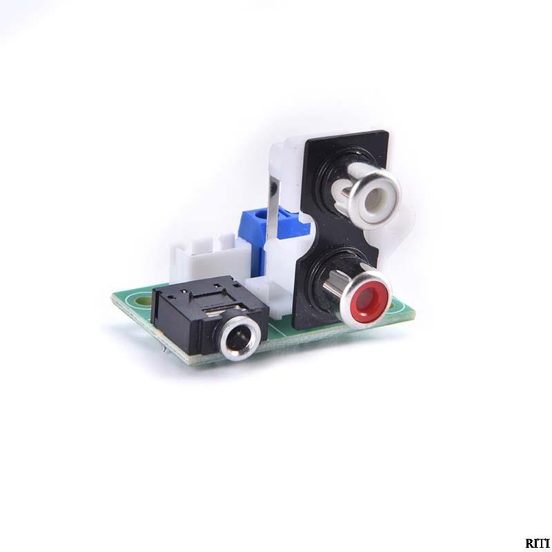 Kết Nối AUX Giắc Cắm Tai Nghe AUX 3.5Mm 2 RCA Sang XH 2.54Mm Tín Hiệu Kết Nối Bộ Chuyển Đổi Ban