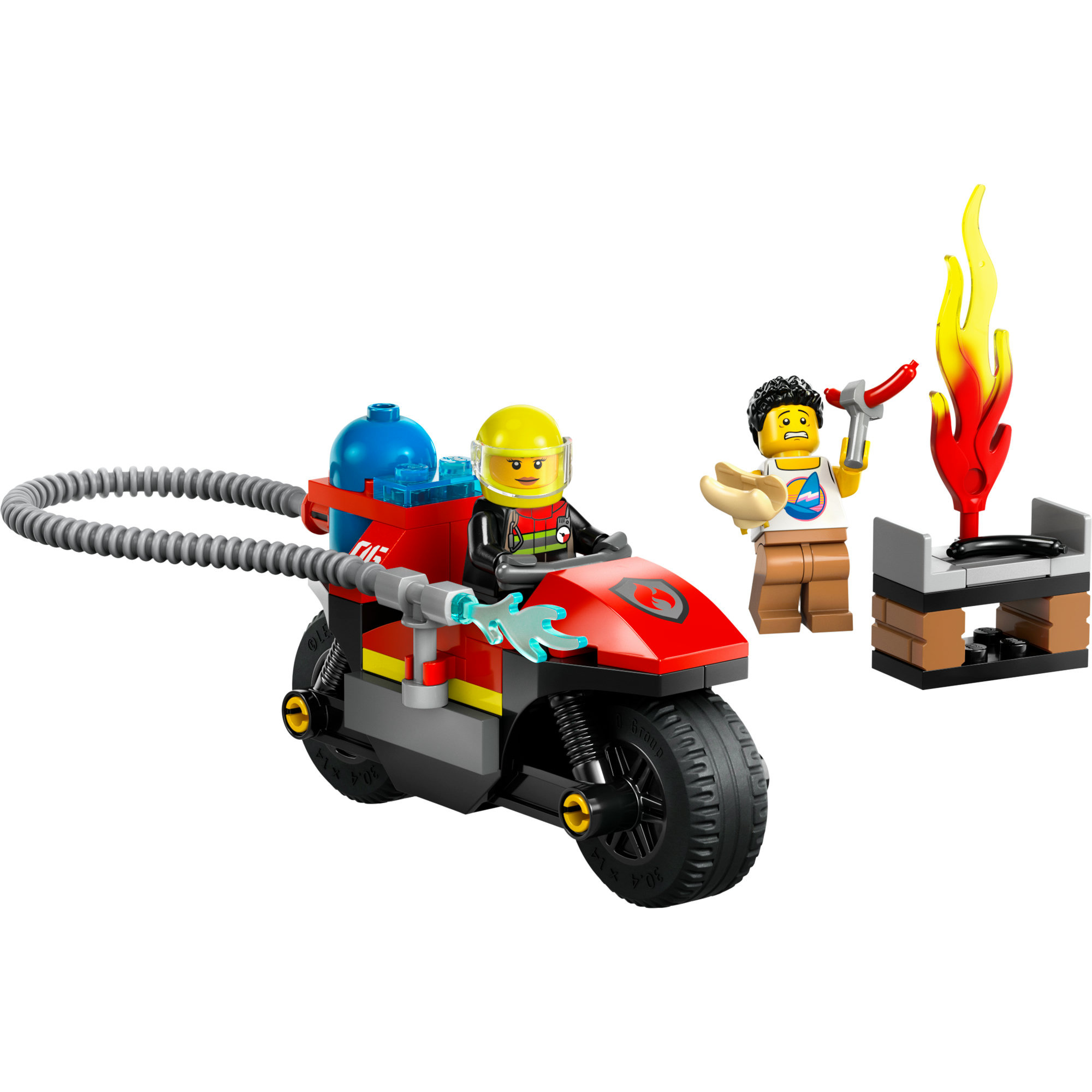 LEGO CITY 60410 Đồ chơi lắp ráp Xe mô tô cứu hỏa (57 chi tiết)