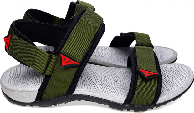 Giày Sandal Việt Thủy Quai Ngang VT01 - Xanh Rêu - Tặng Kèm Balo Túi Rút