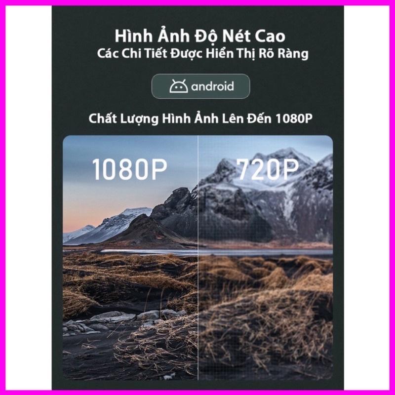 Máy Chiếu Phim TIMOO-T1 Full HD Android 9.0 Độ Sáng Lên Tới 3000Lumens - Máy Chiếu Dành Cho Sinh Viên Học Sinh