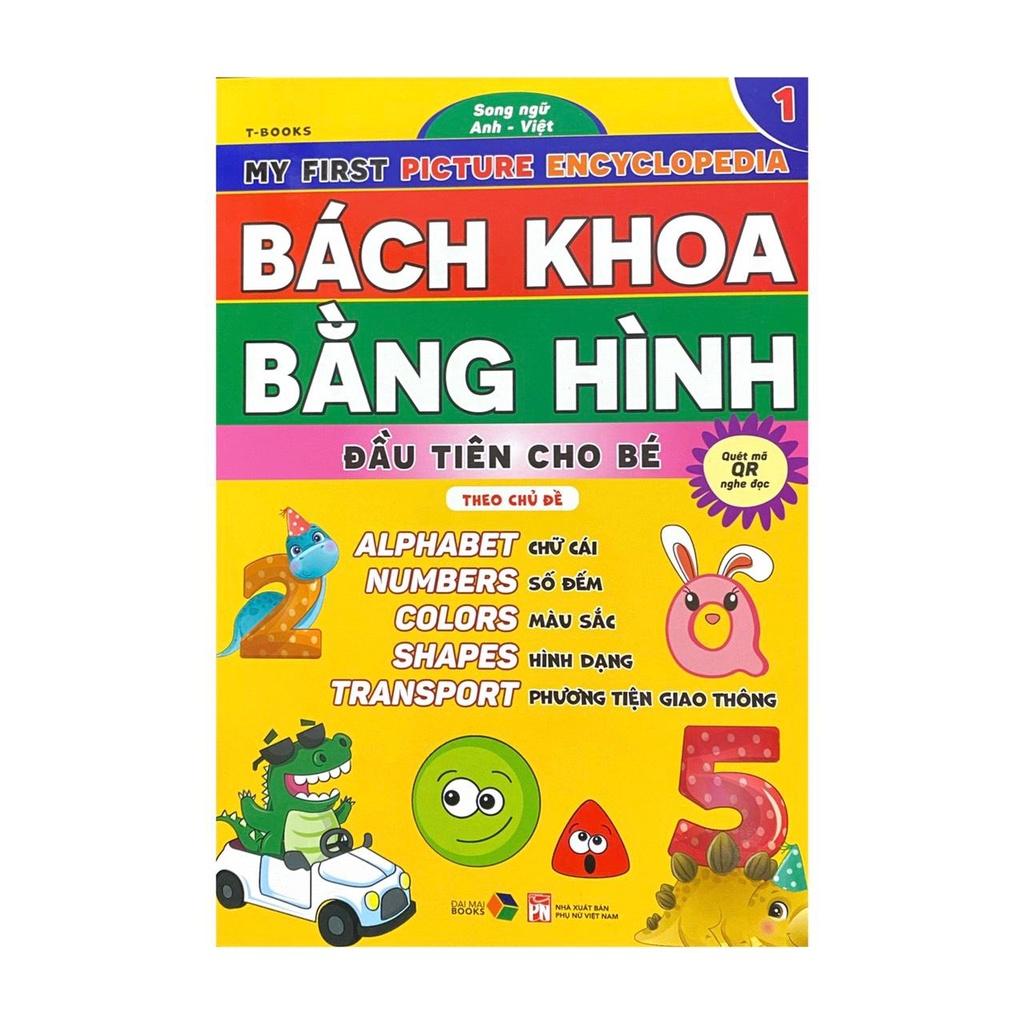 Bách khoa bằng hình đầu tiên cho bé theo chủ đề bộ 5 cuốn - song ngữ Anh Việt