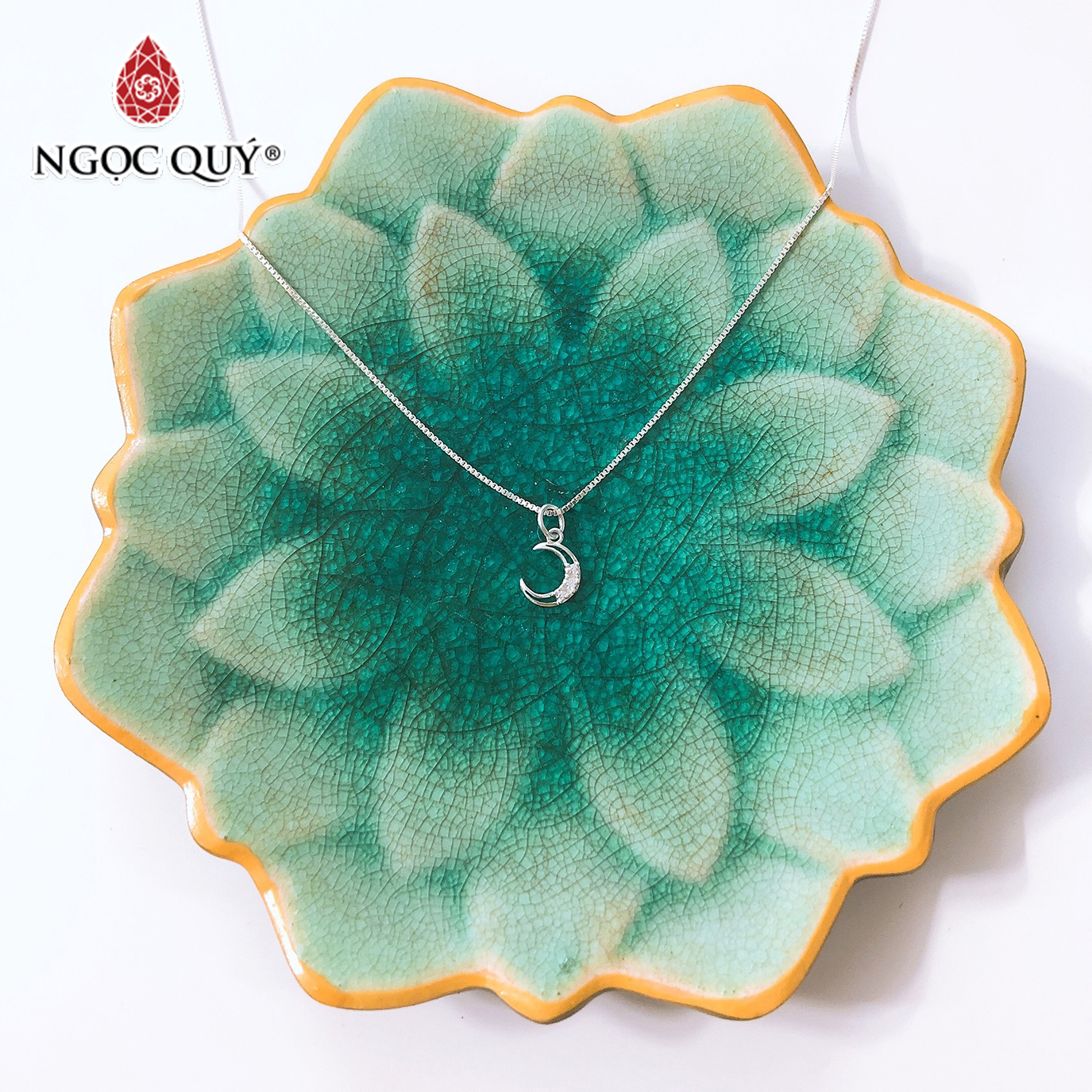 Dây chuyền bạc mặt trăng - Ngọc Quý Gemstones