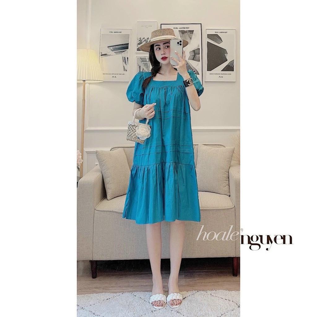 Váy bầu cao cấp 2021đầm bầu chất lụa Hàn nhập khẩu cao cấpthoáng mát vô cùng️thiết kế chanh xả, Free size