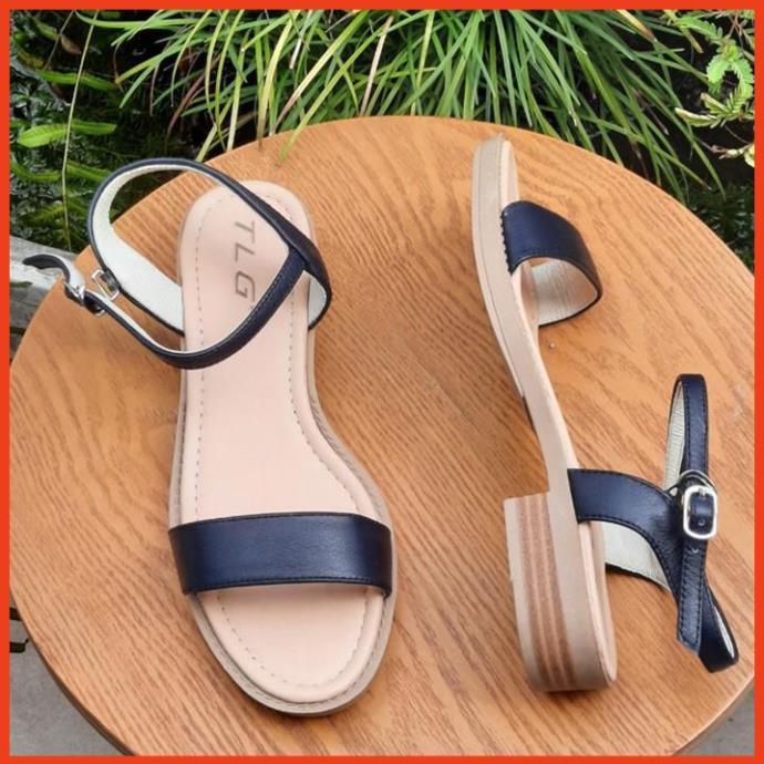 TLG Sandal nữ 3 phân đế đúc,quai da siêu dễ thương 21332