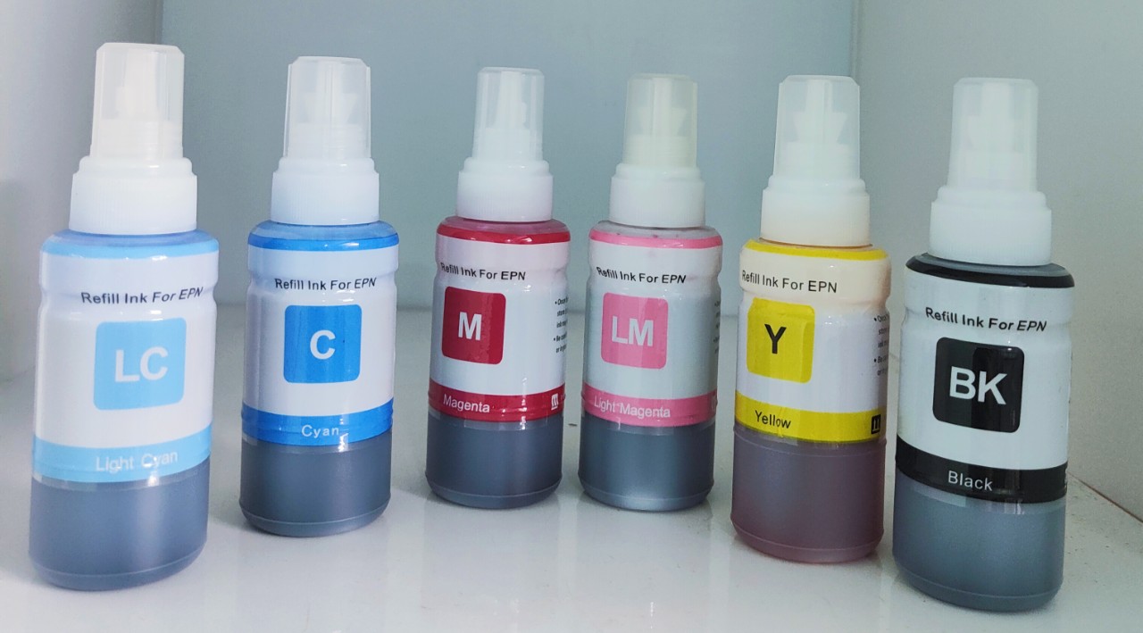 Mực in tương thích  cho máy in Epson /L1800/L805/L800/L850, mã 673 màu LC, hàng nhập khẩu.