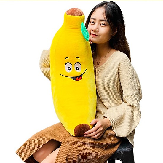 Gối Ôm Hình Trái Chuối Mặt Cười Dễ Thường - GB14