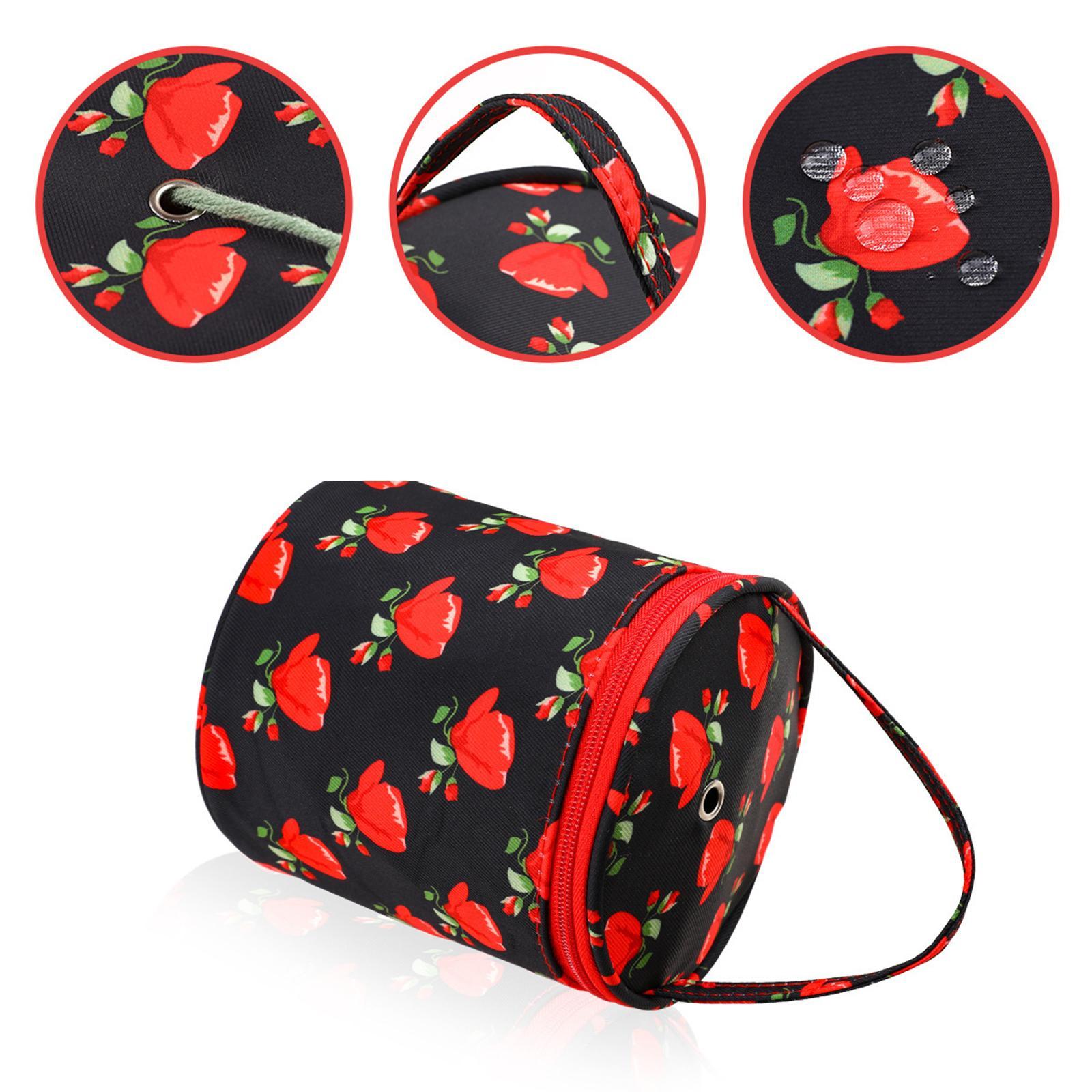 Yarn Case Knitting Bag Zippered Traveling Case Carrying Case Small Organizer