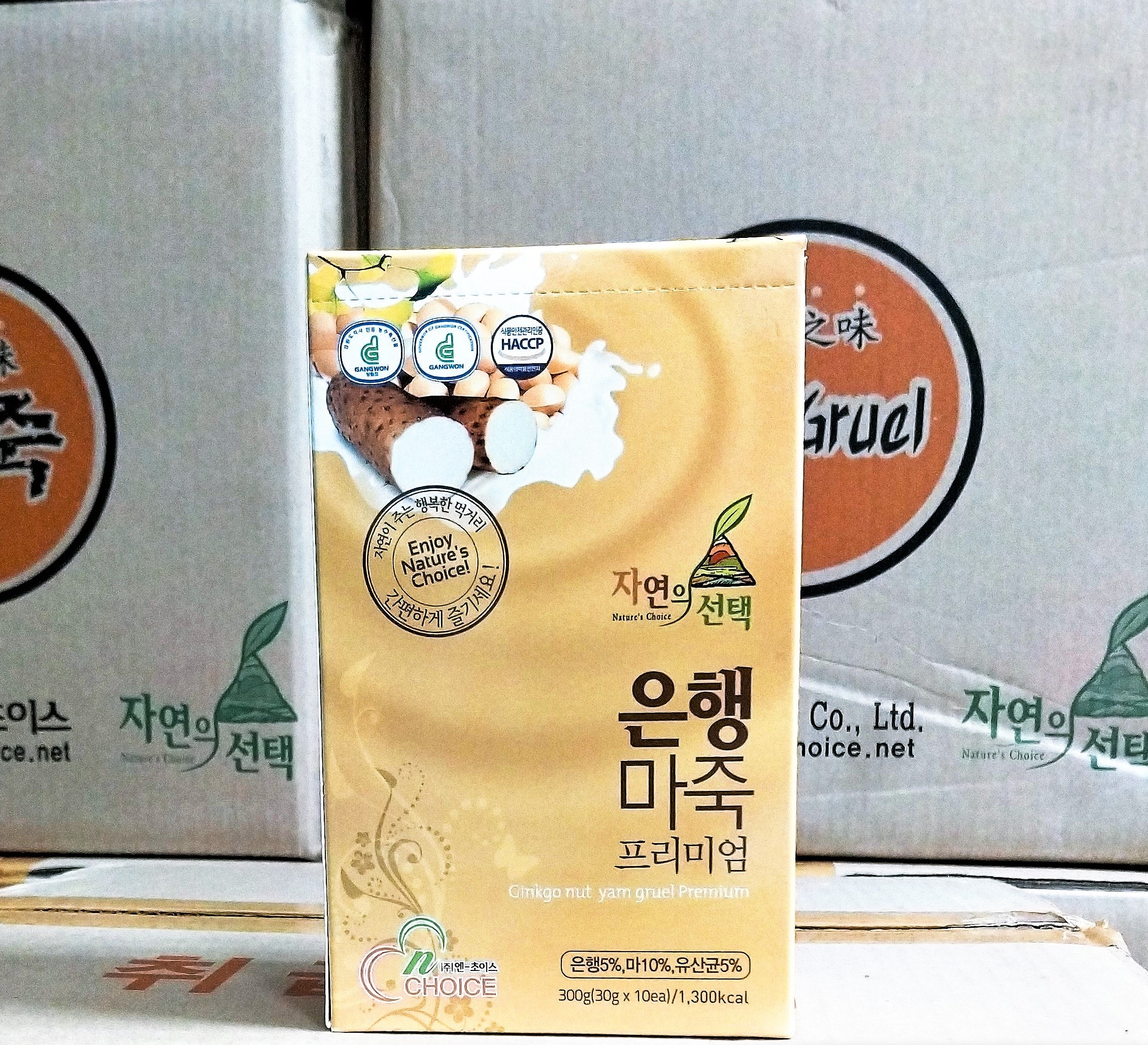 Bột ngũ cốc Hàn Quốc N-Choice bạch quả 300g - hộp 10 gói x 30g/gói