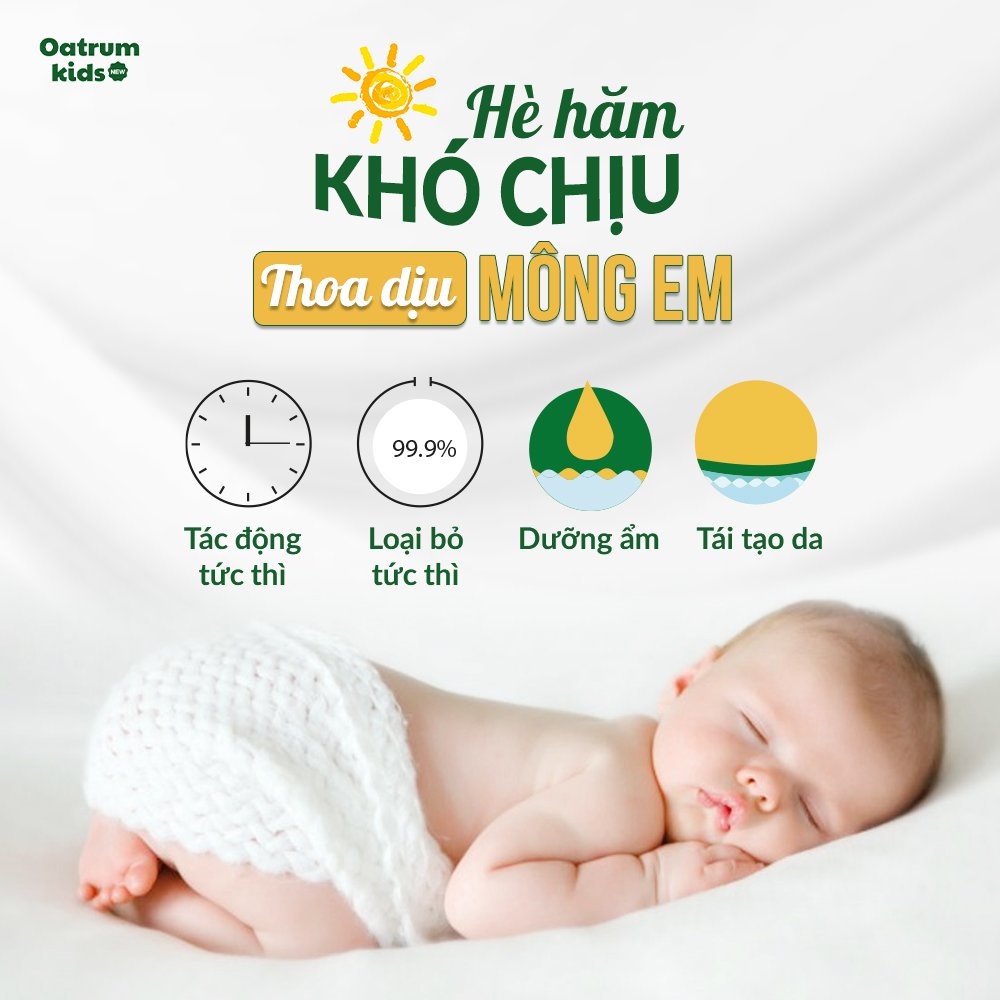 Gel bôi da đa năng Oatrum Kids New Tuýt 20g - bé hết trầy xước, rách da, bỏng, côn trùng đốt, hăm, chàm sữa