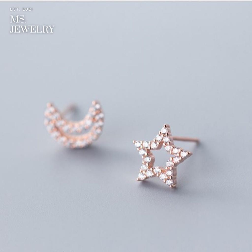 Khuyên Tai Bạc S925 Đính Đá Cubic Zirconia