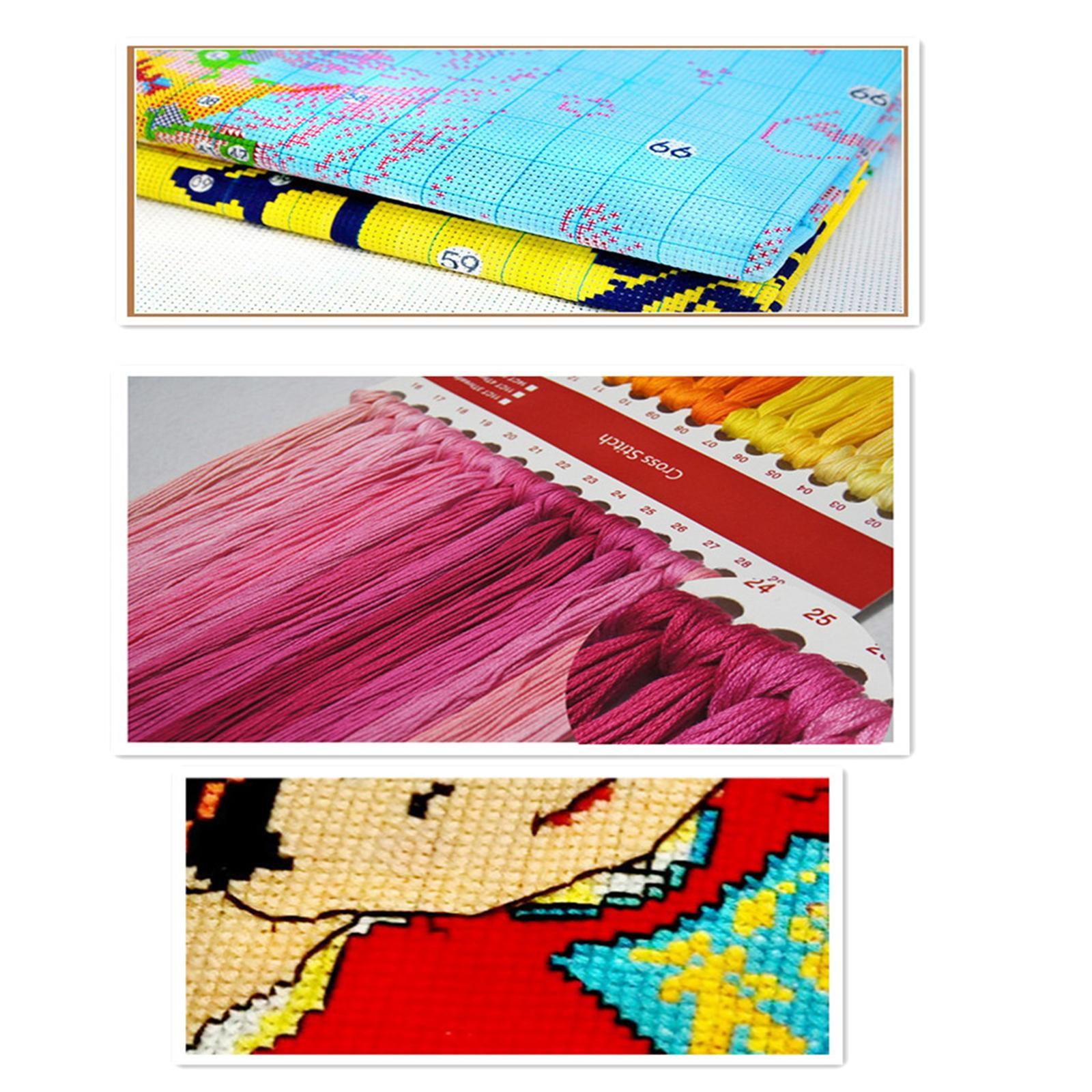 Stamped Cross Stitch Kits DIY Embroidery Stitching Home Decoration Wall Room