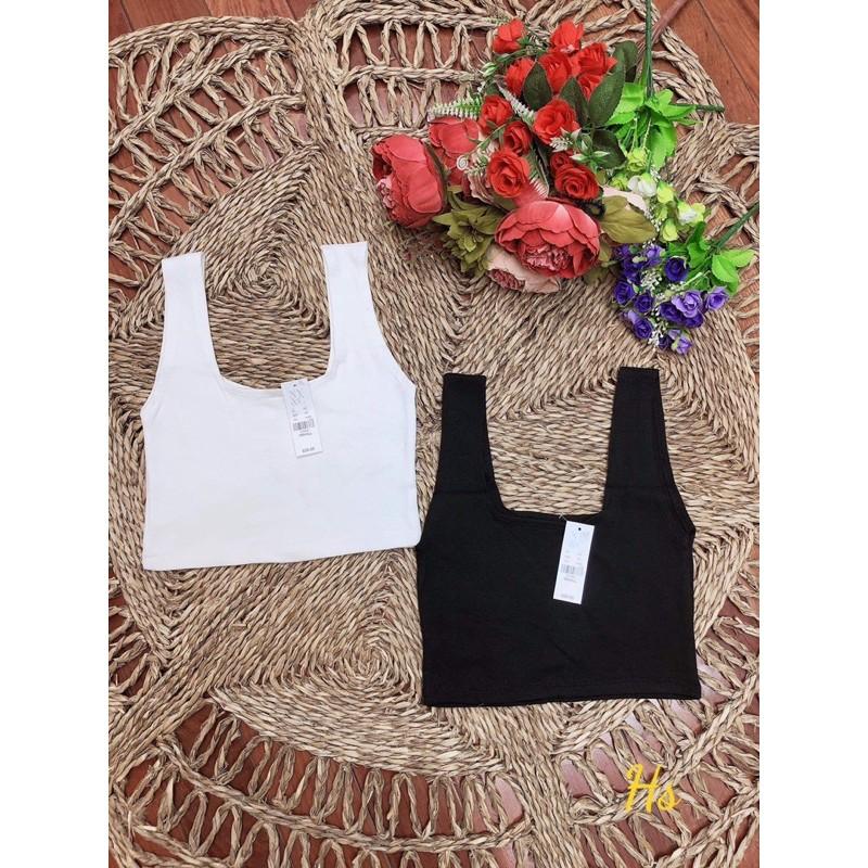 Áo croptop 3 lỗ cổ vuông HS23
