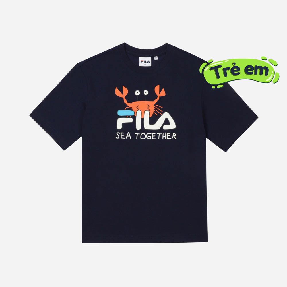 Áo thun tay ngắn thời trang trẻ em Fila Marine Fila Sea Together - FK2RSF2301X-DID