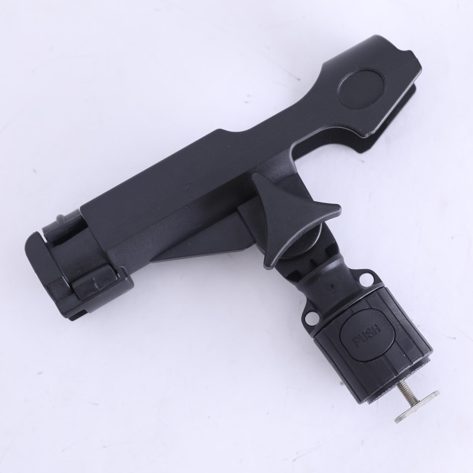 Fishing Rod Holder Adjustable Rotatable Side Rail Mount Kayak Boat Mounting with Screws